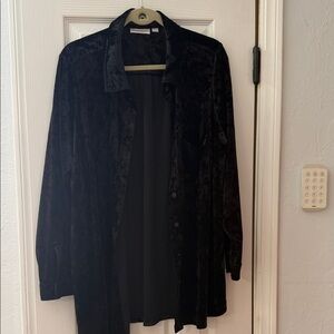 Belle by Kim Gravel Midnight Velvet Tunic
